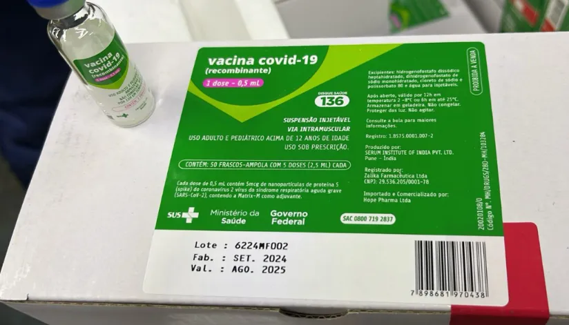 Ministério da Saúde envia mais de 128 mil doses de vacinas contra covid-19 para o Paraná