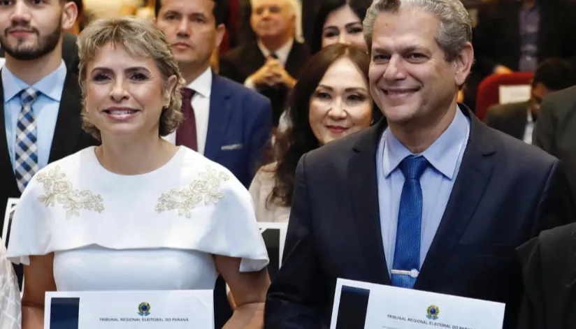 Silvio Barros e Sandra Jacovós tomam posse como prefeito e vice-prefeita de Maringá