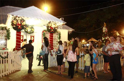 Vila do Papai Noel é uma das atrações mais visitadas do Natal Ingá 