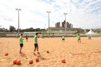 Equipe do Sporting de Portugal treina na Vila Olímpica