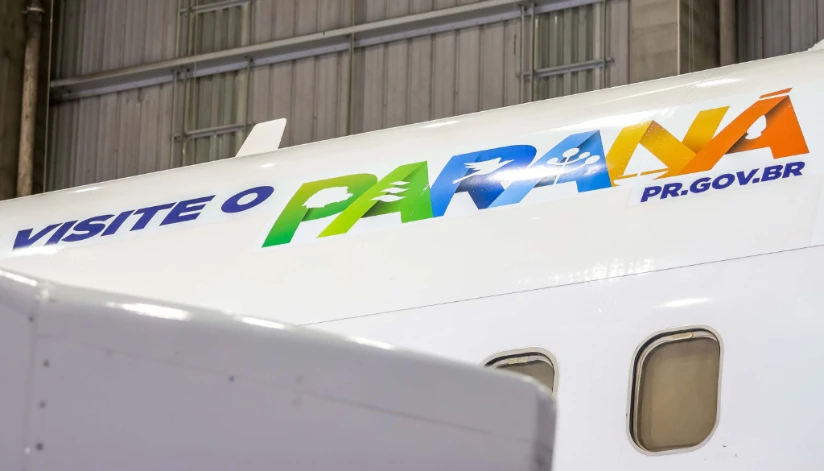 Desenho das Cataratas do Iguaçu passa a ilustrar avião da frota temática da Gol; veja fotos