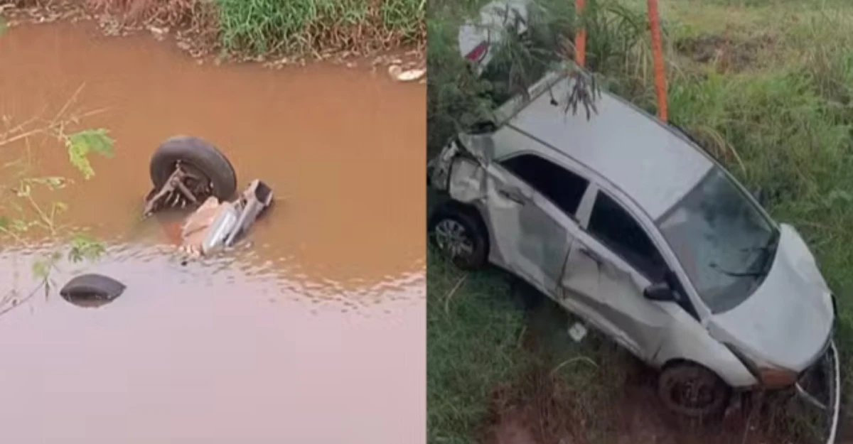 Bombeiros encontram três mulheres mortas em carro submerso em Mandaguaçu