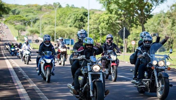 Motociclistas de diversos lugares do Brasil participaram de encontro