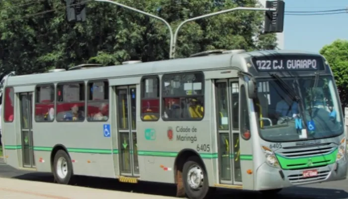 Foto de um ônibus da frota do Transporte Público Cidade Canção da linha 022, Conjunto Guaiapó.
