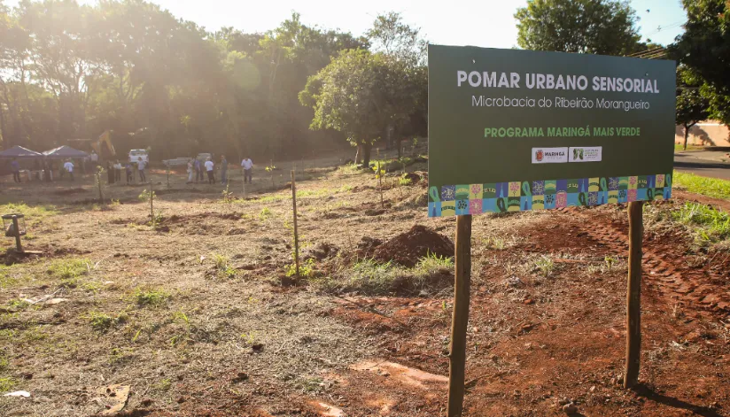 Segundo Pomar Urbano de Maringá é inaugurado com plantio de 30 árvores frutíferas