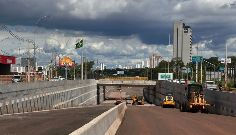 Obras no Trevo do Catuaí chegam a 90% de execução e entram na reta final