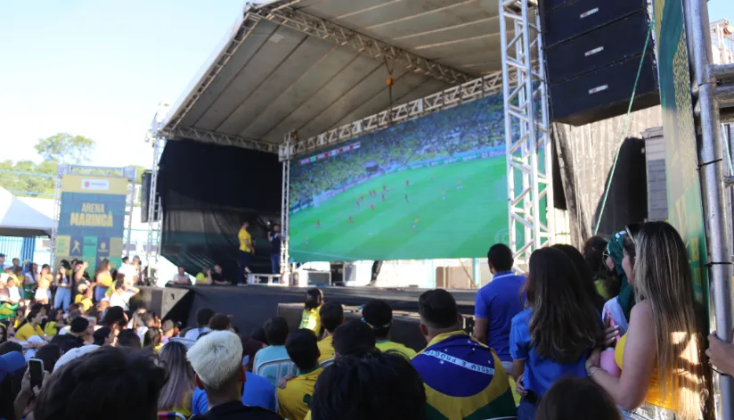 Arena Maringá terá apresentações especiais antes da transmissão da partida entre Brasil e Camarões