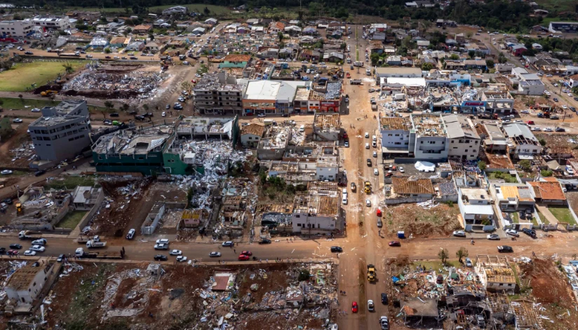 Famílias atingidas por tornado em Rio Bonito do Iguaçu vão receber até R$ 50 mil