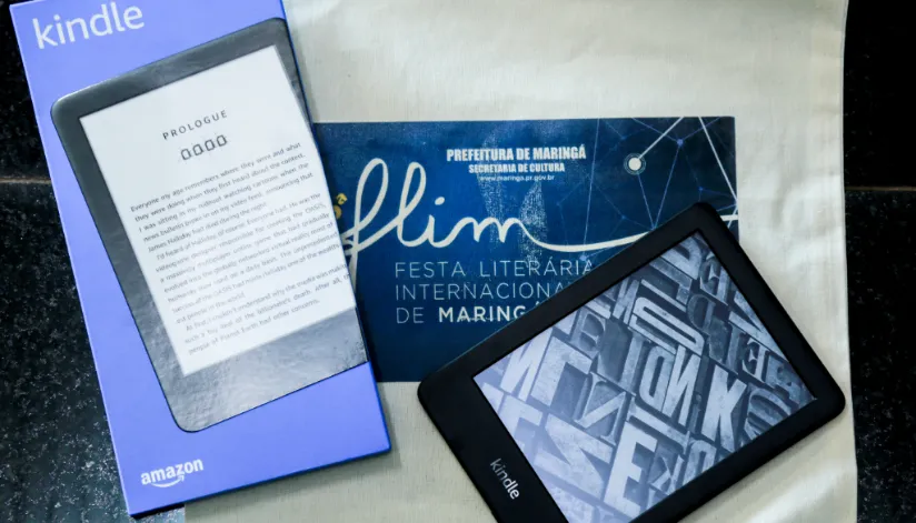 Kindles serão sorteados durante a Flim 2023; saiba como concorrer