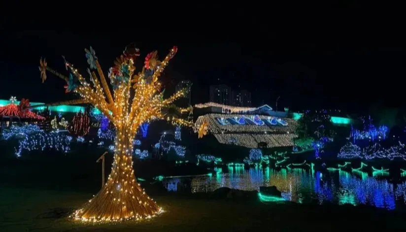 Acendimento das luzes de Natal no Parque do Japão acontece neste domingo (7)