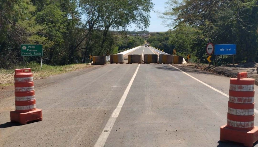 Ponte na PR-317 entre Floresta e Engenheiro Beltrão será liberada nesta segunda-feira (29)