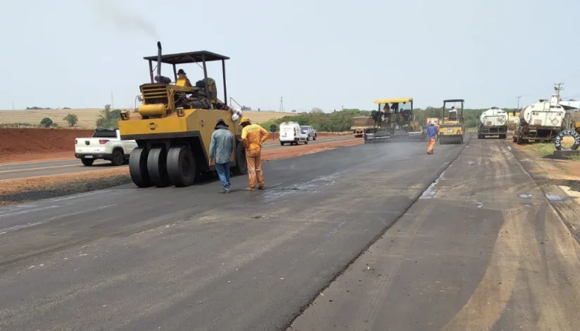 Obras de duplicação na rodovia entre Maringá e Iguaraçu chegam a 61,33% de execução