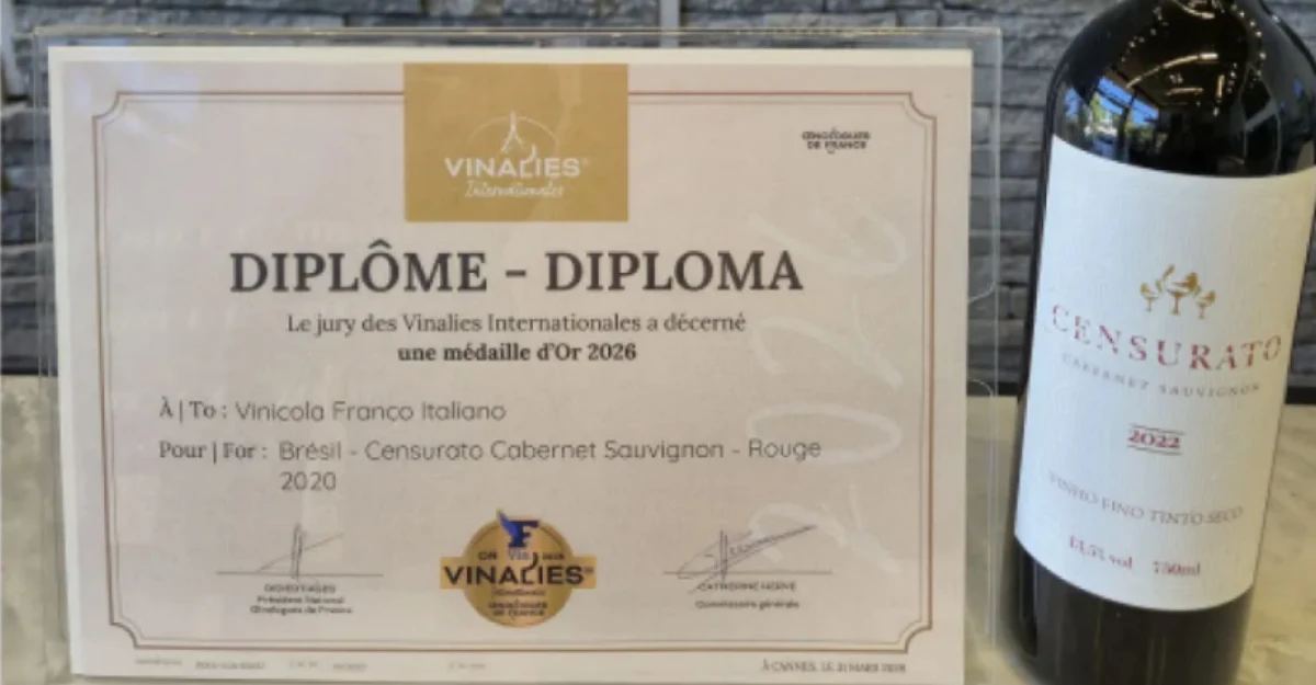 Vinho paranaense conquista ouro em competição na França