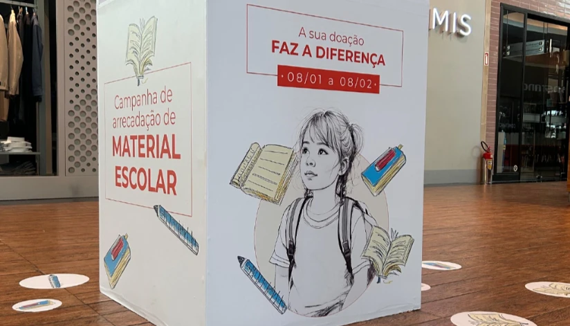Campanha solidária em Maringá arrecada materiais escolares para crianças e jovens