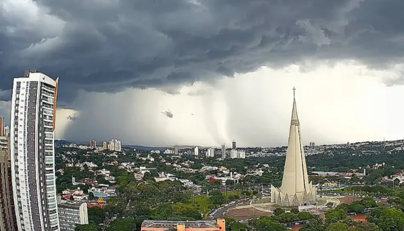 Alerta amarelo de tempestade é emitido para a região de Maringá