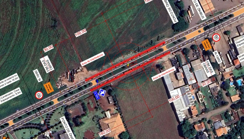 Rotatória é construída na Avenida Morangueira; obras devem durar sete meses
